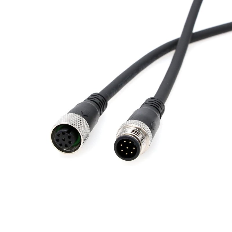 HangTon M12 A Coded 8 pin Female to 8 pin Male Cable for Cognex Sensor Camera Industrial Actuator Profibus Automation 20m - Image 3
